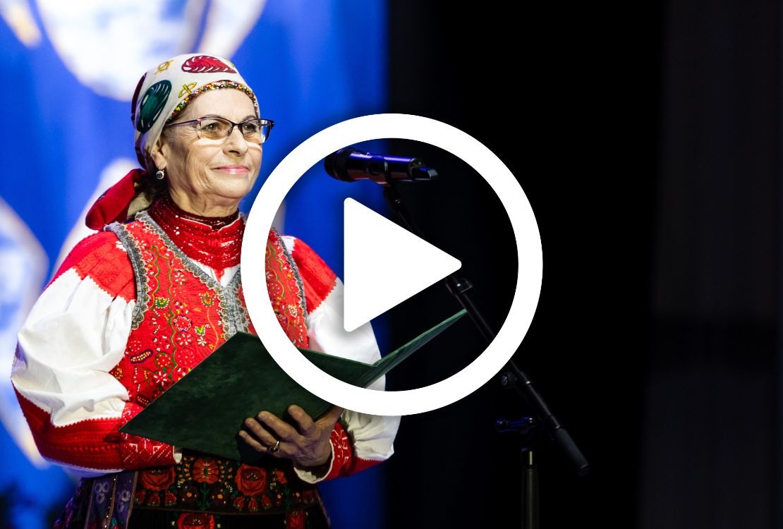 Lezsák Sándorné Sütő Gabriella megnyitója az Élő Hagyományunk II. Kösöntyű találkozón
