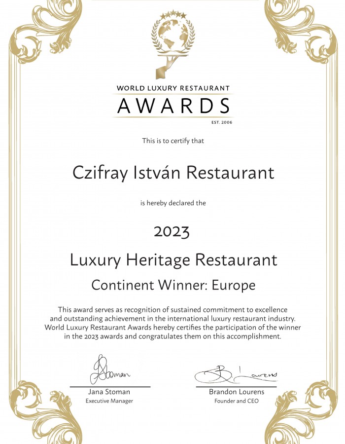 World Luxury Restaurant Awards 2
